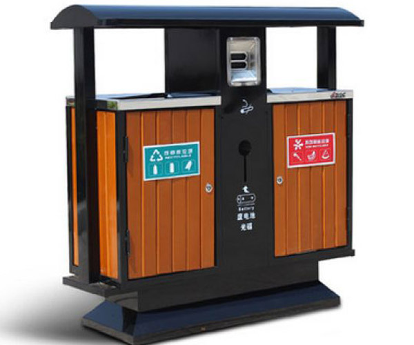 鋼制環(huán)衛(wèi)果皮箱