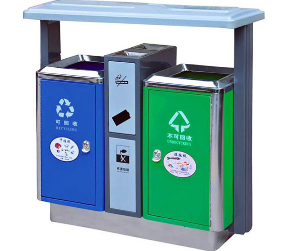 鋼制環(huán)衛(wèi)果皮箱